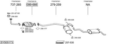 BOSAL SYS05173 BOSAL SYS05173
