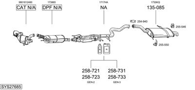 BOSAL SYS27685