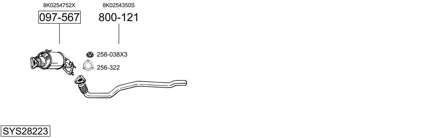 BOSAL SYS28223