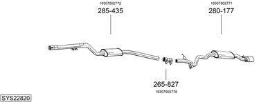 BOSAL SYS22820