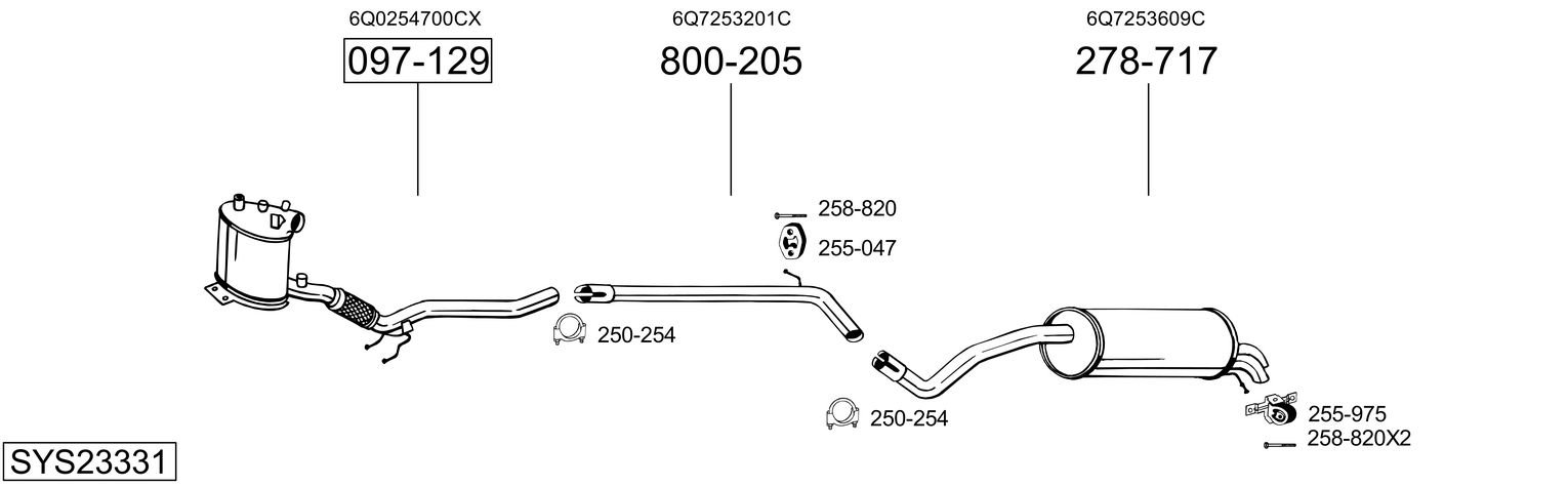 BOSAL SYS23331