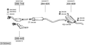 BOSAL SYS05442 BOSAL SYS05442
