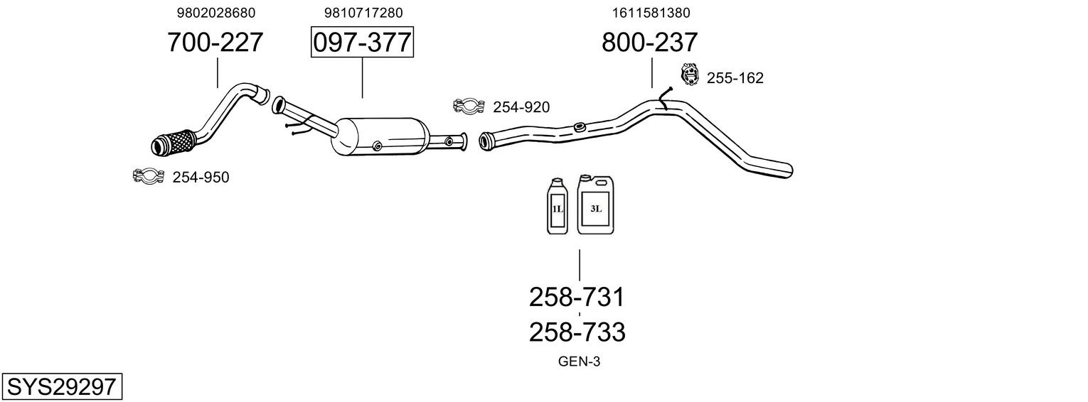 BOSAL SYS29297