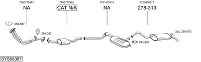 BOSAL SYS08367 BOSAL SYS08367