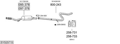 BOSAL SYS25715