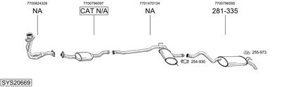 BOSAL SYS20669 BOSAL SYS20669
