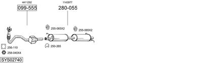 BOSAL SYS02740 BOSAL SYS02740