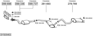 BOSAL SYS05463