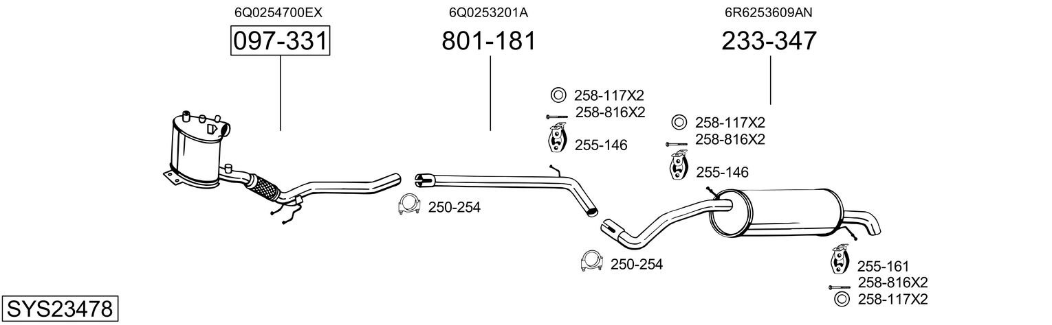 BOSAL SYS23478