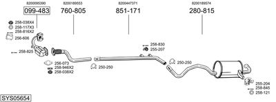 BOSAL SYS05654