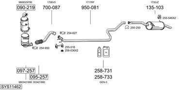 BOSAL SYS11462