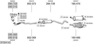 BOSAL SYS04142