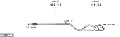 BOSAL SYS22611 BOSAL SYS22611