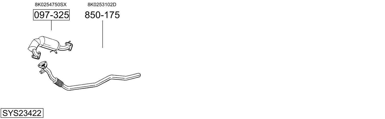 BOSAL SYS23422