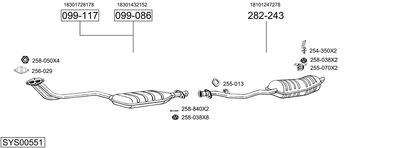 BOSAL SYS00551