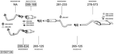 BOSAL SYS07136