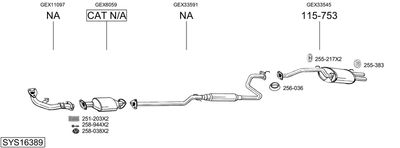 BOSAL SYS16389