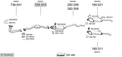 BOSAL SYS04052 BOSAL SYS04052