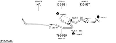 BOSAL SYS00890