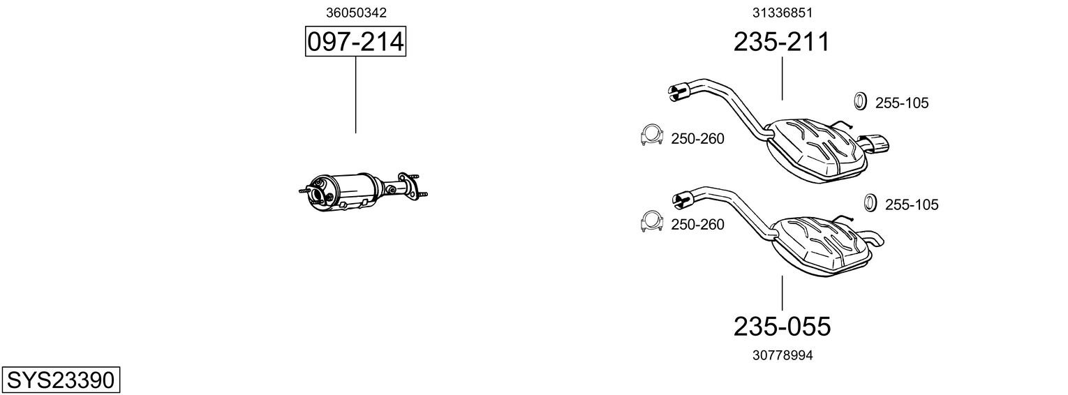BOSAL SYS23390