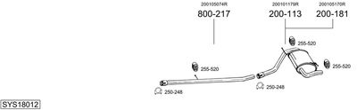 BOSAL SYS18012