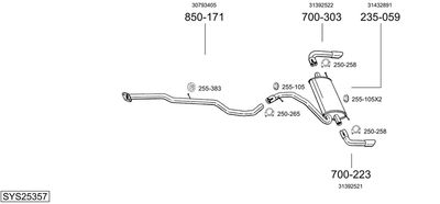 BOSAL SYS25357