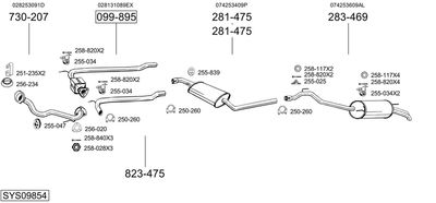 BOSAL SYS09854