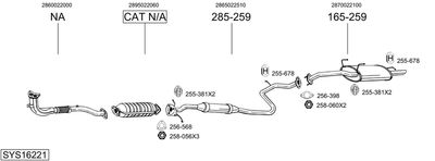 BOSAL SYS16221
