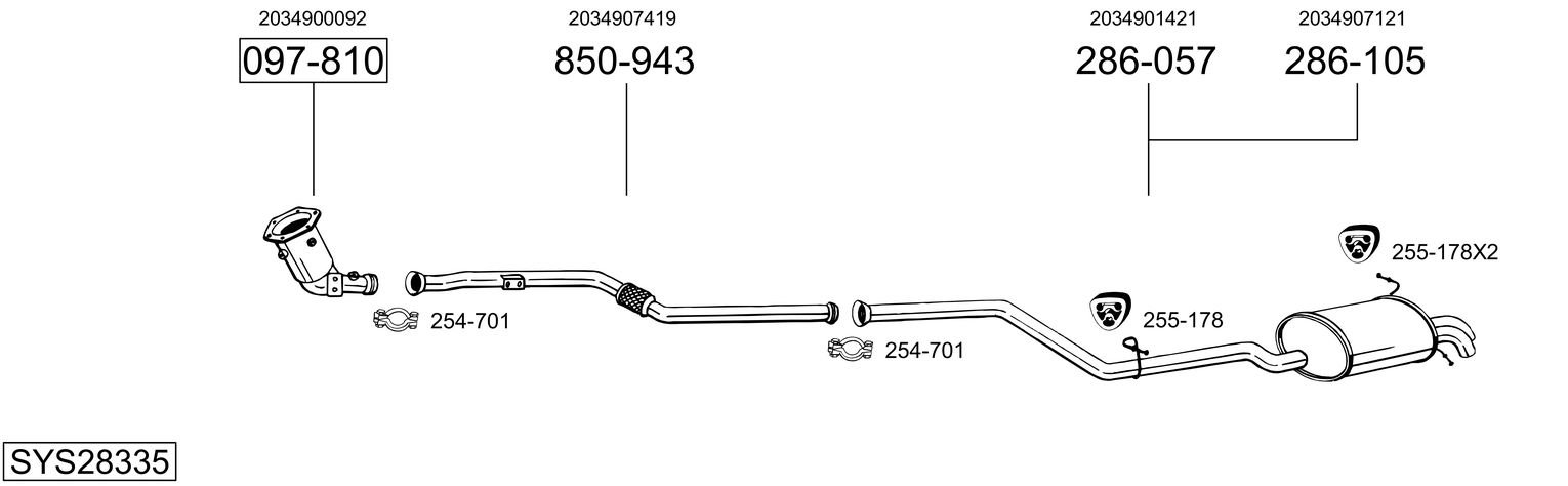 BOSAL SYS28335