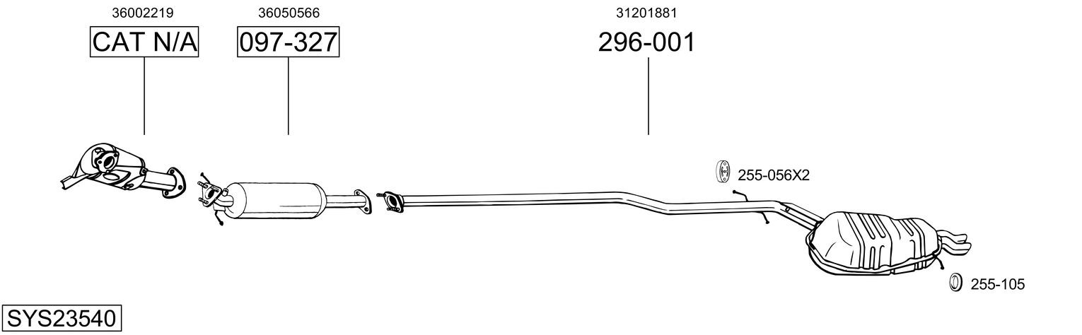 BOSAL SYS23540