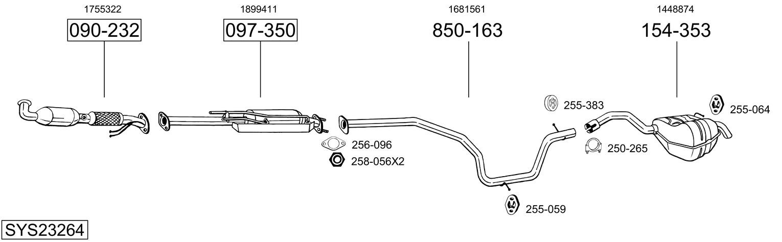 BOSAL SYS23264