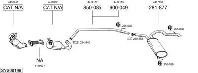 BOSAL SYS08199 BOSAL SYS08199