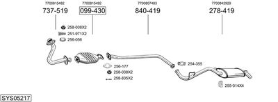 BOSAL SYS05217