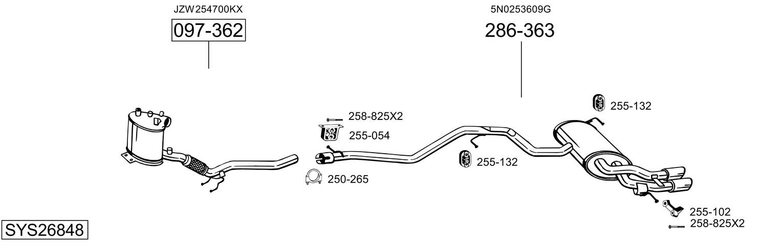 BOSAL SYS26848