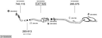 BOSAL SYS00509