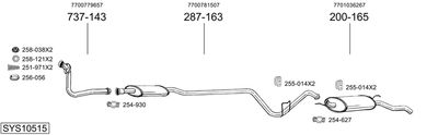 BOSAL SYS10515 BOSAL SYS10515