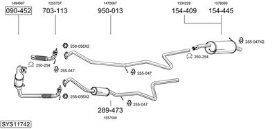 BOSAL SYS11742