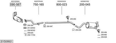 BOSAL SYS09931