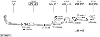 BOSAL SYS16557
