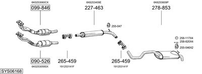 BOSAL SYS06168