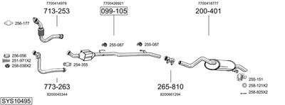 BOSAL SYS10495 BOSAL SYS10495