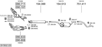BOSAL SYS02125 BOSAL SYS02125
