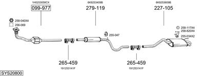 BOSAL SYS20800