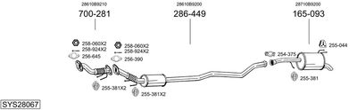 BOSAL SYS28067