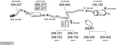 BOSAL SYS25471