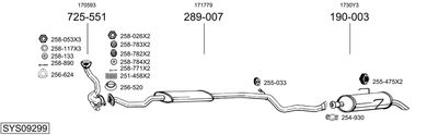 BOSAL SYS09299