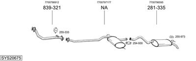 BOSAL SYS20675 BOSAL SYS20675