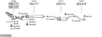 BOSAL SYS02090 BOSAL SYS02090