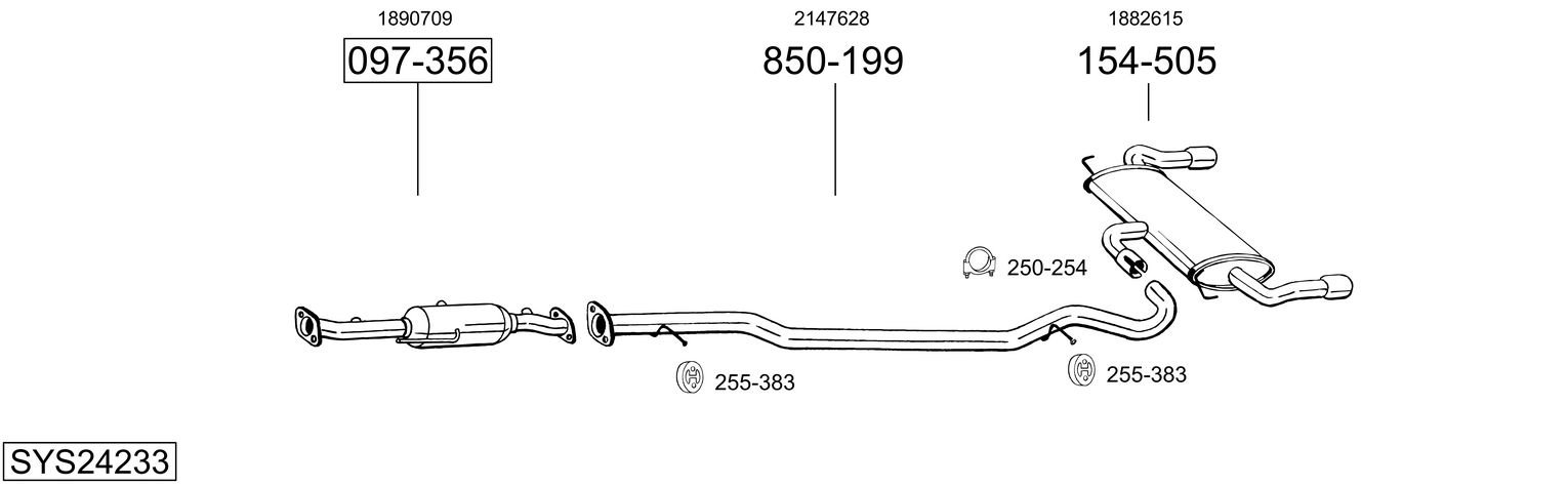 BOSAL SYS24233