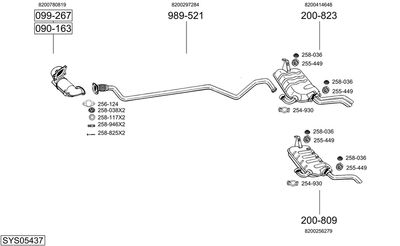 BOSAL SYS05437
